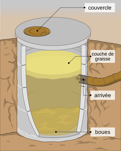 Illustration fosse septique